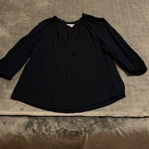 NWOT Crown & Ivy 3/4 Sleeve V-Neck Blouse